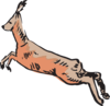Antelope Jumping Clip Art